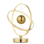 Muni LED Gold Table Lamp with Mixed Sphere Design