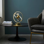 Muni LED Gold Table Lamp with Mixed Sphere Design