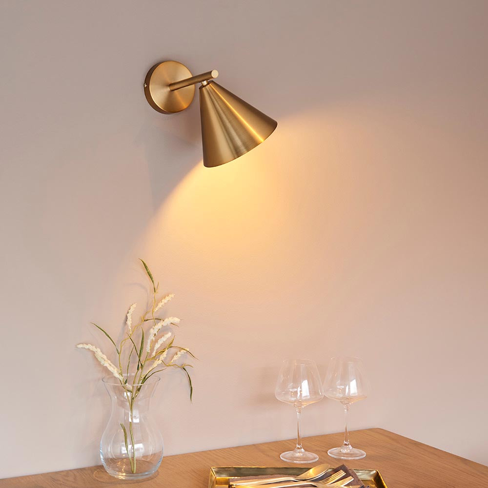 Cape Wall Warm Antique Brass