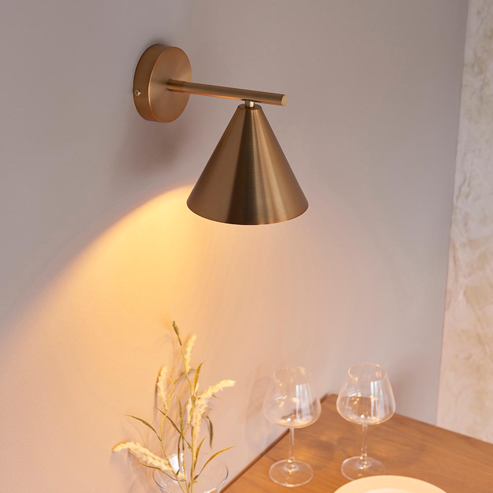 Cape Wall Warm Antique Brass