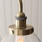 Hansen 3lt Linear Pendant Antique Brass