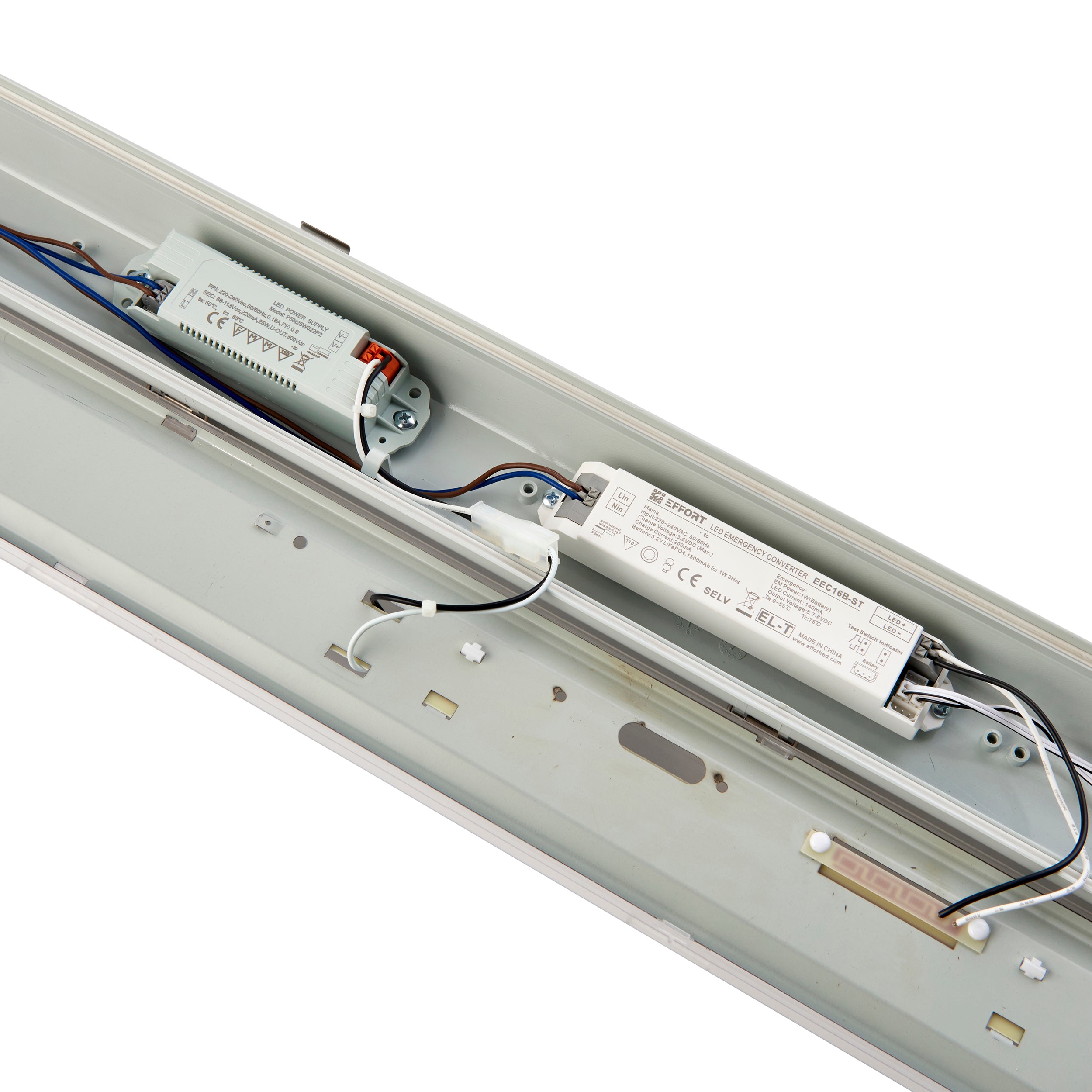 LED Anti-Corrosive batten 4000K 5FT High Lumen EM EM IP65 50W