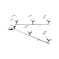Detroit 6 Light Bar - Satin Nickel