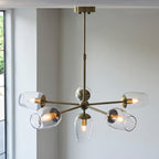 Maeve 6Lt Pendant - Antique Brass