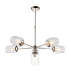 Maeve 6Lt Pendant - Bright Nickel