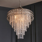 Beatrice 7 Light Tiered Pendant - Chrome