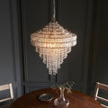 Beatrice 7 Light Tiered Pendant - Chrome