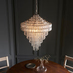Beatrice 7 Light Tiered Pendant - Chrome