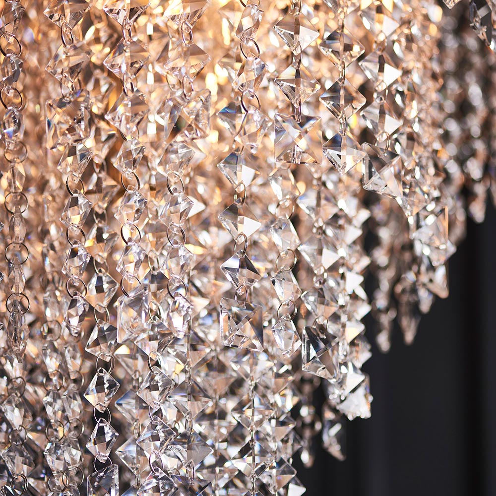 Beatrice 7 Light Tiered Pendant - Chrome