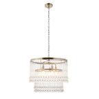 Genevieve 5 Light Pendant Antique Brass