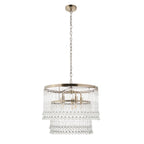 Genevieve 5 Light Pendant Antique Brass