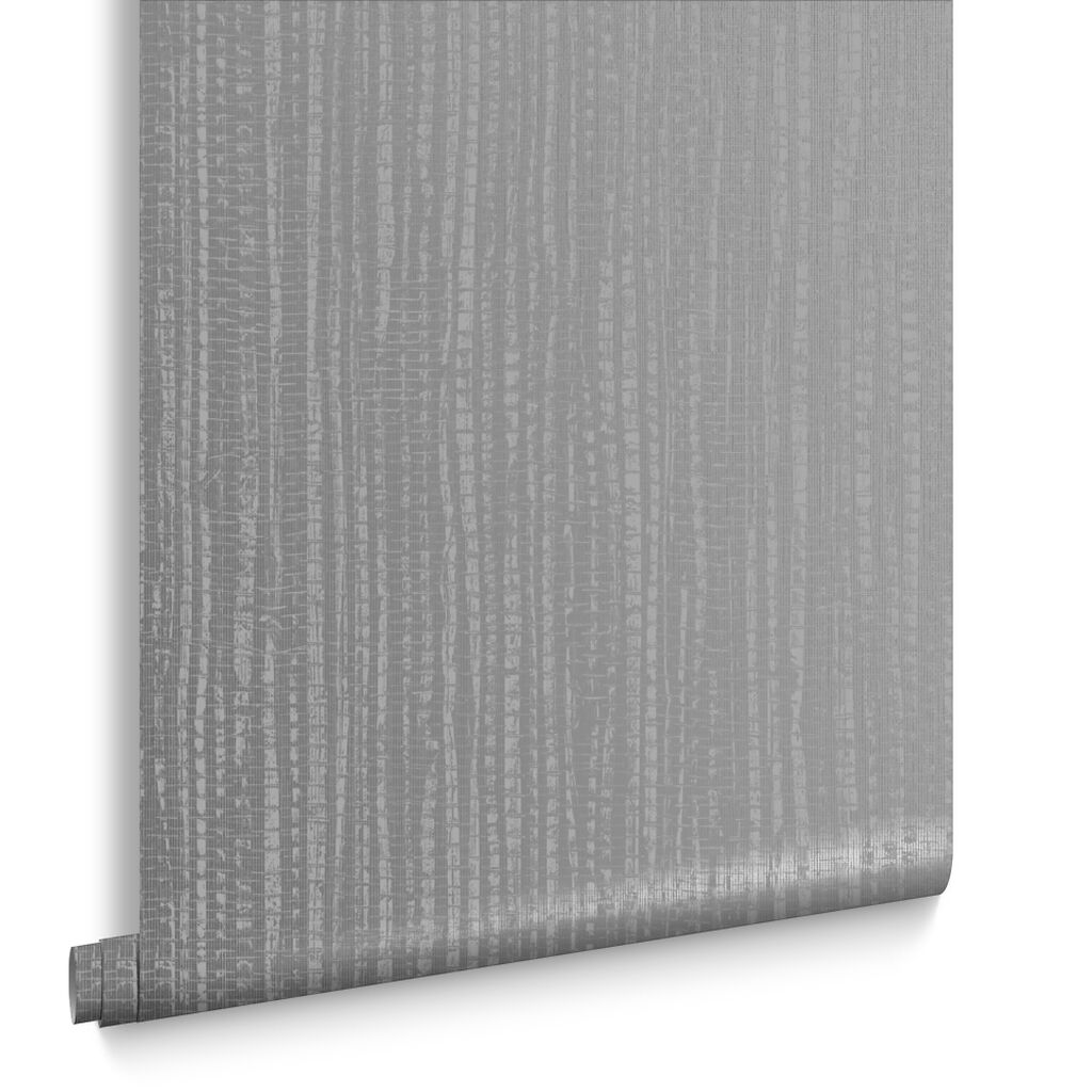 Bamboo Texture Silver Wallpaper
