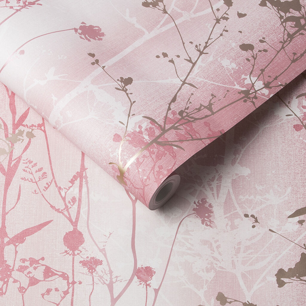 Wild Flower Coral Wallpaper