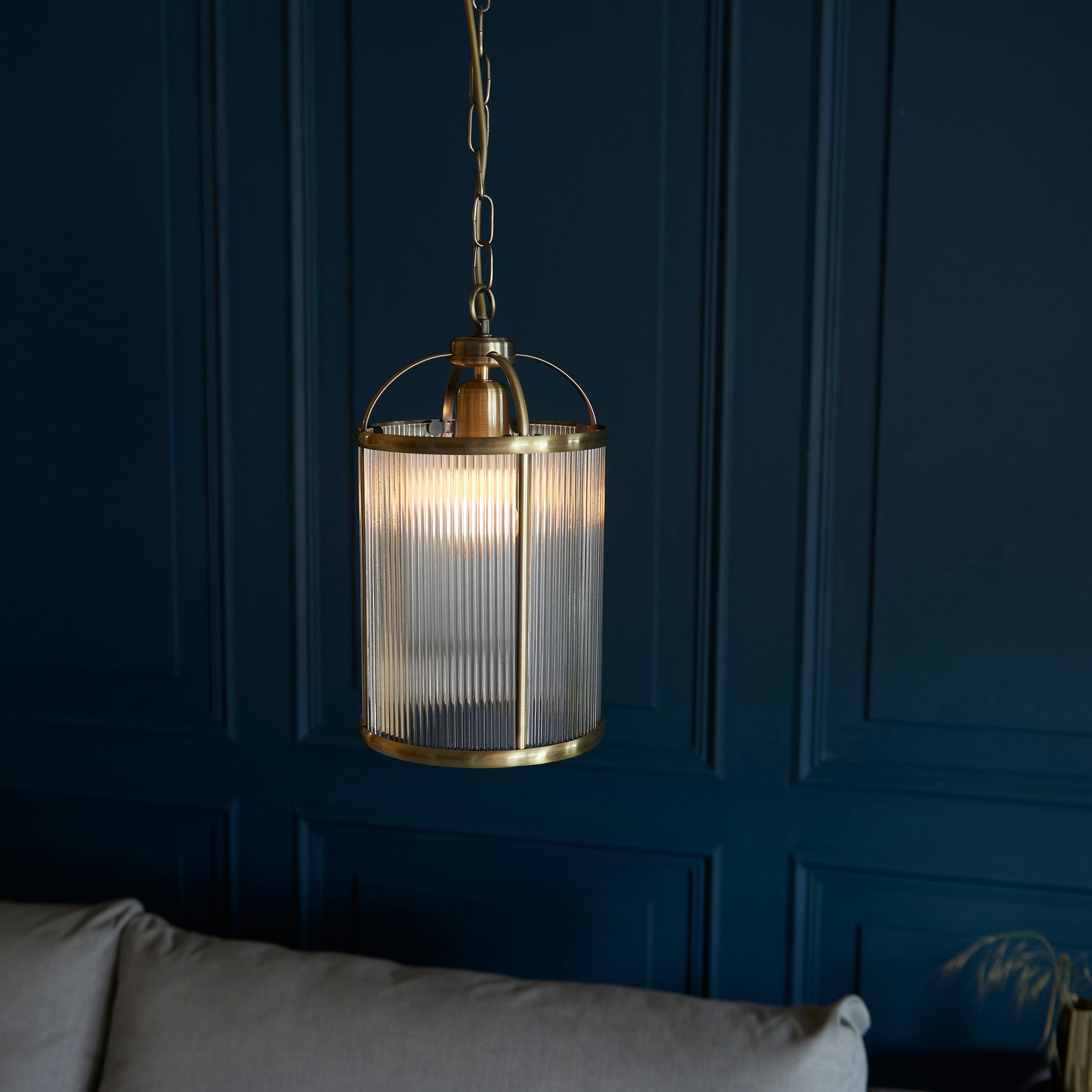 Lambeth Ribbed 1lt Pendant