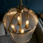 Lambeth Ribbed 4lt Pendant