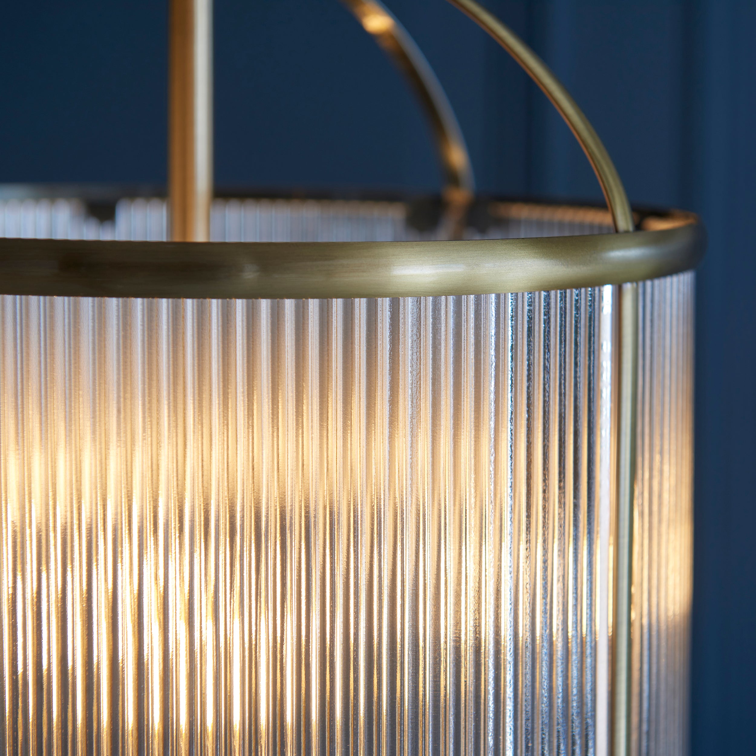 Lambeth Ribbed 4lt Pendant