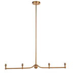 Santiago 4 Light Bar Pendant Aged Brass