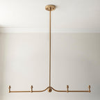 Santiago 4 Light Bar Pendant Aged Brass