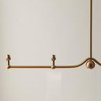Santiago 4 Light Bar Pendant Aged Brass