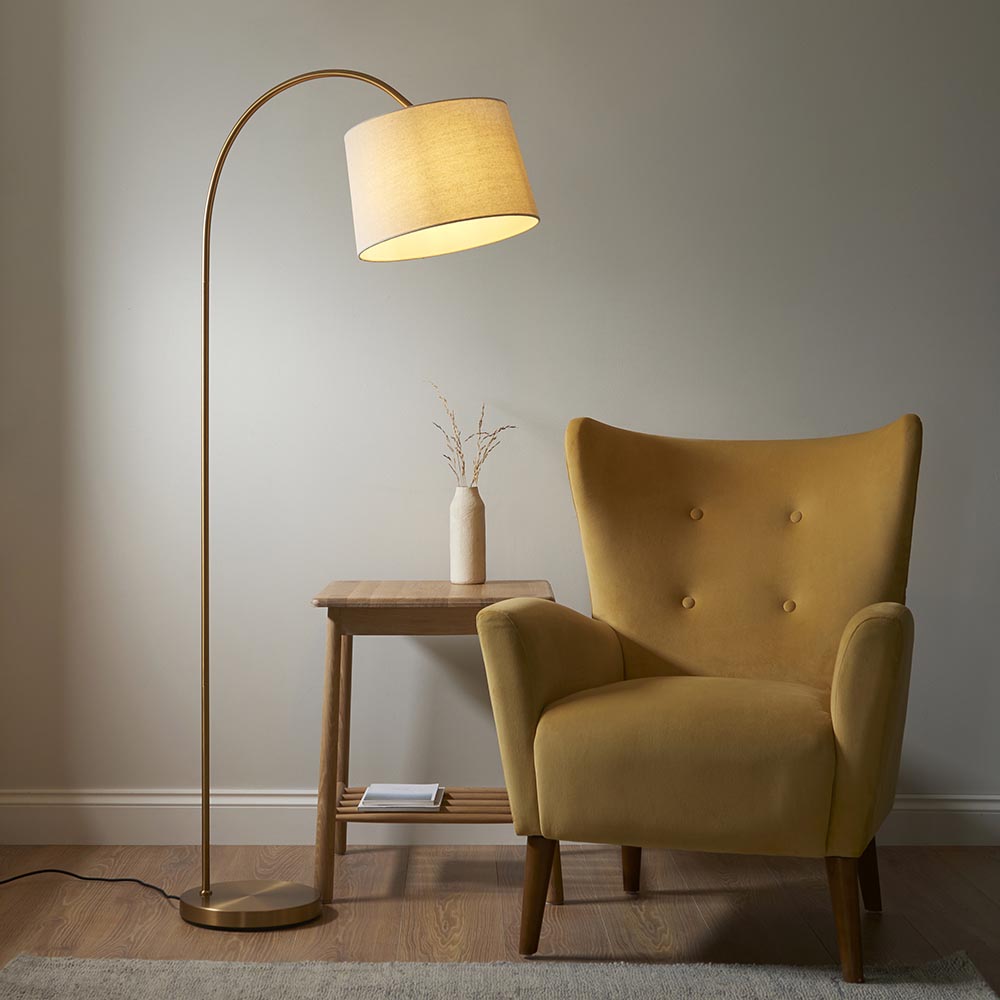 Carlson Floor Lamp Warm Brass