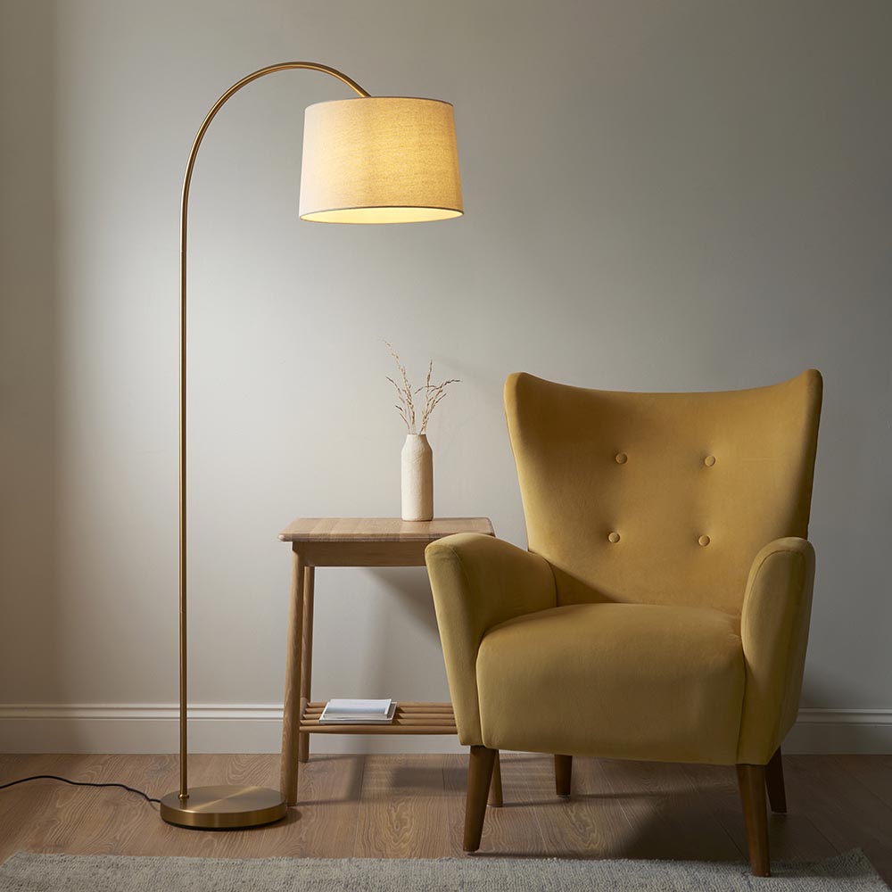 Carlson Floor Lamp Warm Brass