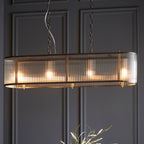Ridgeton 4 Light Antique Brass Bar Pendant
