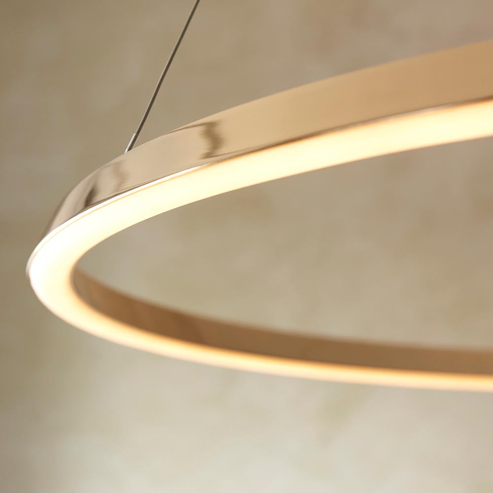 Staten Pendant LED Ring Pendant French Gold