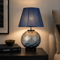 TL1426 - Blue & Purple Dimple Large Glass Table Lamp