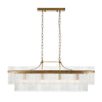 Marietta 4 Light Antique Brass Bar Pendant
