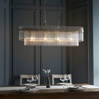 Marietta 4 Light Antique Brass Bar Pendant