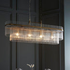 Marietta 4 Light Antique Brass Bar Pendant