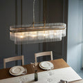Marietta 4 Light Antique Brass Bar Pendant