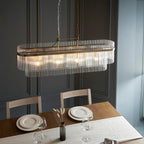 Marietta 4 Light Antique Brass Bar Pendant