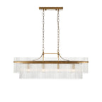 Marietta 4 Light Antique Brass Bar Pendant