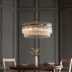 Marietta Grand 7lt Pendant Antique Brass