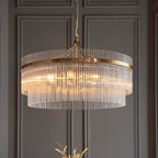 Marietta Grand 7lt Pendant Antique Brass