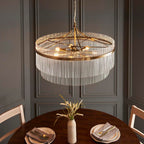 Marietta Grand 7lt Pendant Antique Brass