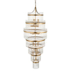 Marietta Grand 21lt Tiered Pendant Antique Brass
