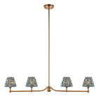 Santiago & Ripple 16cm 4lt Linear Pendant Blue Shade