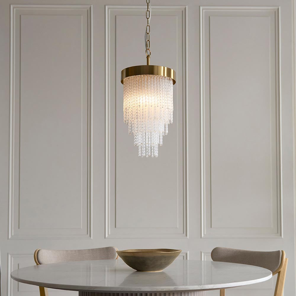 Anistoria 1 Light Pendant Warm Brass