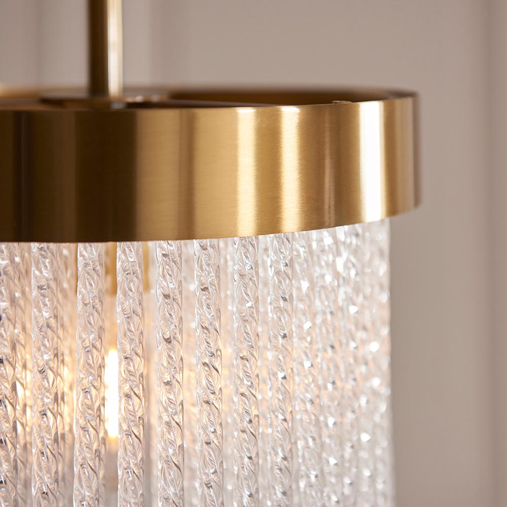 Anistoria 1 Light Pendant Warm Brass