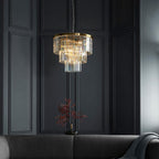 Conaston 7 Light Pendant Aged Brass