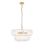 Montrose 6 Light Pendant Aged Brass