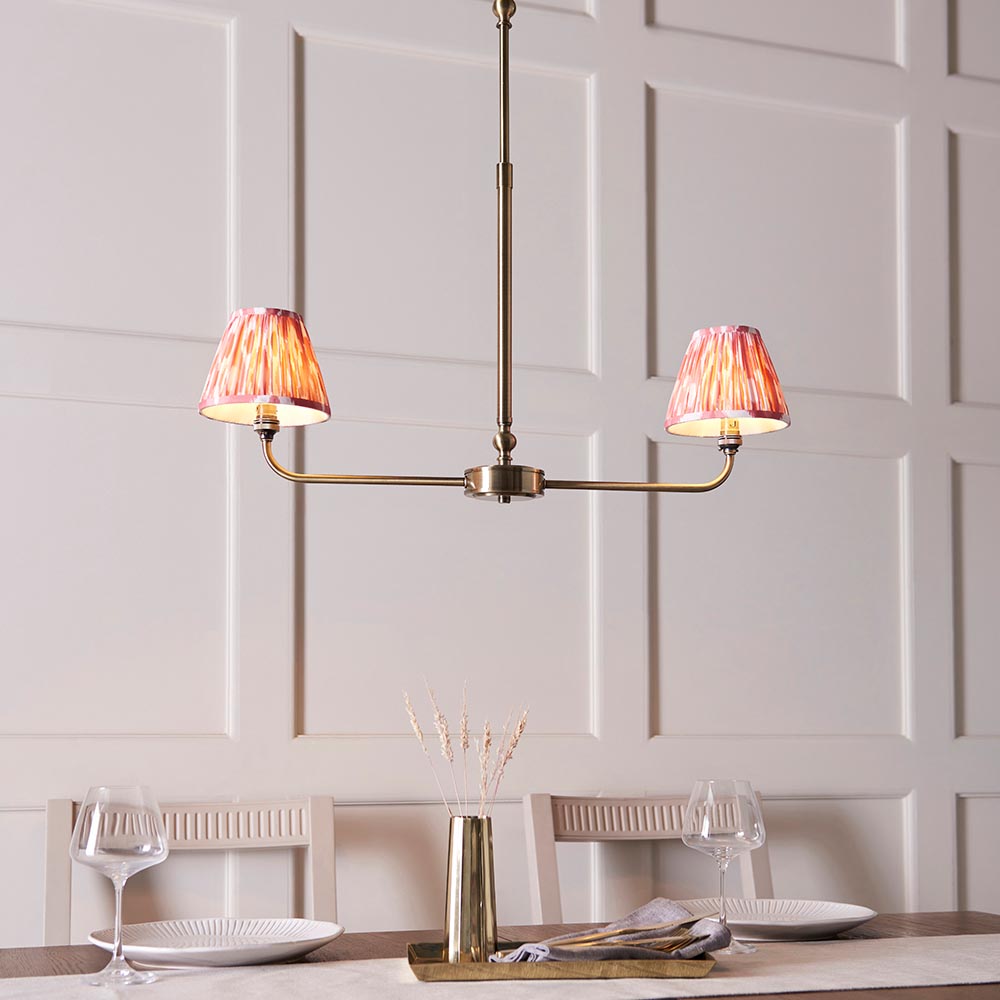 Lille & Ikat 16cm 2lt Linear Pendant