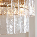 Karine 5 Light Tiered Pendant Aged Brass