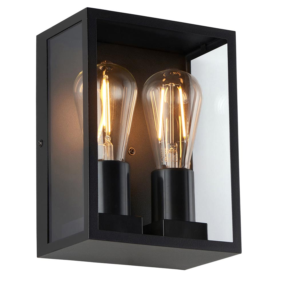 Breton Twin IP44 10W - Matt Black