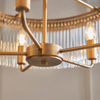 Clermont 5lt Pendant Warm Antique Brass