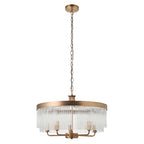 Clermont 5lt Pendant Warm Antique Brass