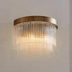 Clermont 2 Light Wall Light Warm Brass