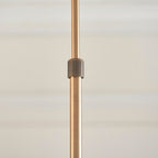 Hague 7 Light Pendant Ribbed Glass & Antique Brass